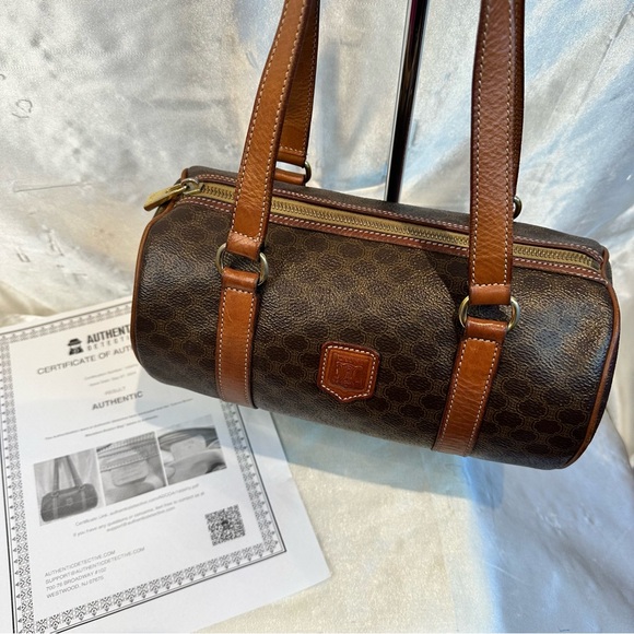 CELINE PARIS MACADAM BOSTON BARREL BAG - Picture 17 of 17